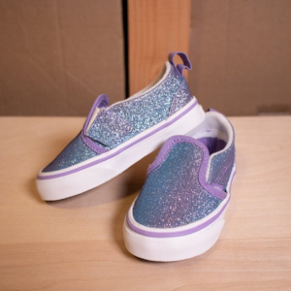 Toddler Ombre glitter Vans NWOT